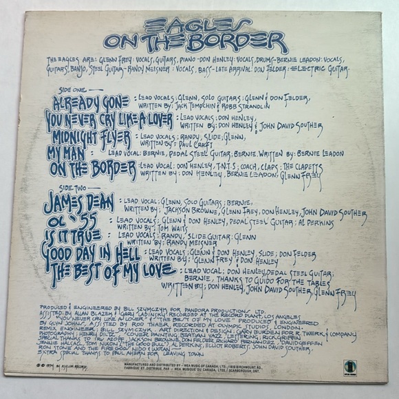 Eagles - on the boarder - vintage vinyl record - condition is VG - Picture 2 of 4
